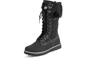 Polar Damen Schnee Dauerhaft Draussen Thermal Winter Warm Wasserdicht Mitte Wade Stiefel