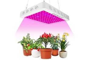 FAVRISON 600W LED Plant Grow Light Full Spectrum Plant Light with UV&IR for Indoor Plants,Seeding, Breeding, Veg, Flower(96PCS LEDs)