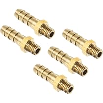 Winkelanschluss Messing 2 Stück 2x Messing Schlauchanschluss 90° – 10 Mm Barb Auf G1/2 Innengewinde, Winkelverschraubung Für Wasser, Luft & Kraftstoff