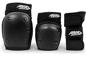 REKD Heavy Duty Triple Pad Set, Complete Protection Pack, Fully Certified for All Action Sports