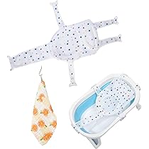 Cuscino Bagnetto Galleggiante Per Neonati | Supporto Pieghevole Per Vasca | Con Asciugamano | Stella - Foto 10