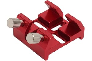 Universelle Schwalbenschwanzbasis für Sucherfernrohre, Schwalbenschwanzbasis-Teleskophalterung aus Aluminiumlegierung, Schwalbenschwanz-Montageplatte für Grünen Laserpointer (Rot)