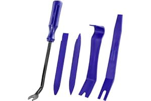 GUDQVOZIHG 5 ud de herramientas de desmontaje de coche,cuñas de molduras de coche,herramientas de desmontaje interior del vehículo,juego de herramientas de palanca para coche,juego de herramientas