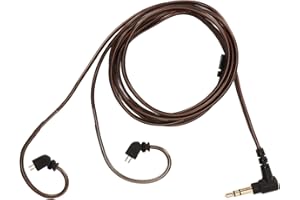 SXHLSELLER Kabel do Aktualizacji Redukcji Szumów z Mikrofonem do 2-pinowych Słuchawek 0,78 Mm, rdzeń OFC, Staranne Wykonanie, Nieplączący się, Kompatybilny z ZSN Pro ZS10 UE 18Pro CCA