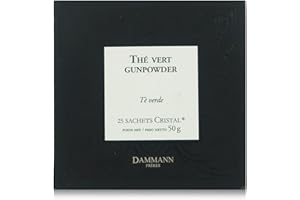 PASTICCERIA PASSERINI DAL 1919 Dammann Gunpowder - Thé vert de Chine à la menthe, 25 sachets cristal - Dammann Frères
