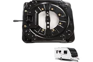 OTUFAN Plaque Pivotante De Siège Rotative 4 Engrenages De Verrouillage Réglage à 360 ° Accessoires De Siège Robustes Charge De 130 Kg/286,6 LBS Ajustement Pour Yachts De Bateau De Camping-car