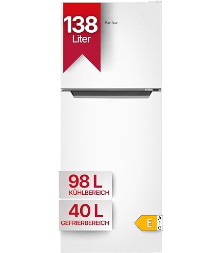 PKM KG117ES Frigorifero Combinato 117L - Argento - Classe E - 87L Frigo + 30L Freezer 4*