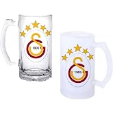 Ghostbastır Design Galatasaray Bira Bardağı 500 cc Cam Buzlu veya Buzsuz Se&ccedil;enekleriyle 1019