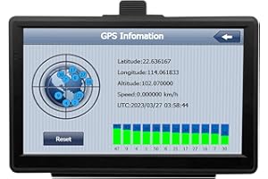 FREE3VITA 7 Inch Sat Navs for Cars, Truck, HD GPS Navigation Satnav with UK Europe Maps, Lifetime Free Updates, Satnav support Postcode Search, Voice Guidance, Speed Camera Alert, Lane Guidance Assist