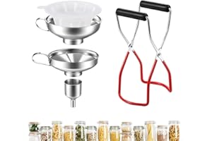 LMYKH Imbuto in acciaio inox per marmellate con sollevatore di lattine e mesh filtri a rete per il travaso di spezie, liquidi, fagioli, confetture