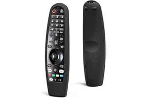 SIKAI CASE Funda Mando Silicona Compatible con Mando LG AN-MR20GA AN-MR19BA AN-MR18BA AN-MR600 AN-MR650 Mando LG Smart TV Magic Control Remote Antideslizante Anticaída Negro