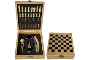 ZBPASL Korkenzieher Weinöffner Set,Weinzubehör Geschenkset,Wein Sommelier Sets mit Korkenzieher Flaschenöffner,Wein Vakuumverschluss,Weinbelüfter Ausgießer,Geschenk von Weinliebhabern (Wood 0C)