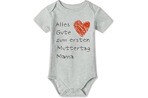 BesserBay Baby Strampler Body Kurzarm Erster Muttertag Geschenk 0-12 Monate
