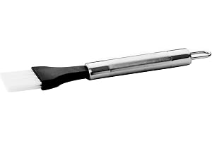 Royalford Sauce Brush with Stainless Steel Handle - Marinating and Basting Brush with Ergonomically designed Stainless Steel Handle with Hanging Loop - Bristles helps to glaze marinade glaze oil or bu