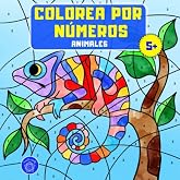 Colorea por n&uacute;meros: Libro de colorear animales para ni&ntilde;os a partir de 5 a&ntilde;os + bono: mandalas de animales (colorear ni&ntilde;os 5