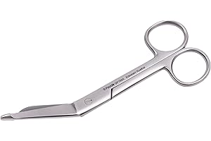 Hochwertige Faude Verbandschere nach Lister - für Verband, Pflaster und Kleider, rostfreier Edelstahl (mittel 14,5cm)