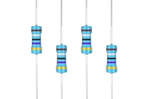 SCOOYUCK 100 szt. rezystor 4,7 K Ω 1/4 W (0,25 W) 1% tolerancja metalowa folia oporowa