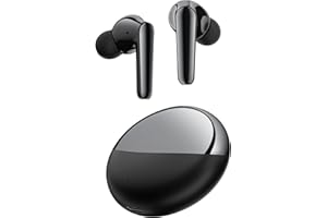 ORAOLO Auriculares Inalámbricos Bluetooth, Cascos Inalambricos Bluetooth IPX7 Impermeable, Auriculares Bluetooth 5.4, 50H con Graves,4 Mic con Reducción de Ruido ENC, Carga Rápida USB-C, Ajuste Cómodo
