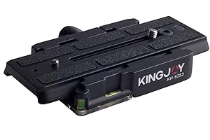 Kingjoy KH-6253 Rapid Connect Adapter Plate with Sliding Quick Release Plate and Spirit Level