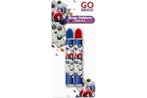 Go Bingo Martello Non-Drip No Blobs Bingo Dabbers Assorted Colours - Pack of 2