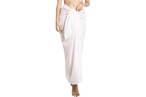 CHAINUPON Womens Beach Pareos Sarong Sheer Long Swimsuit Cover Ups Bikini Wrap Skirt