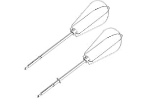 Annlpoy 2 pièces fouet pour batteur à main de rechange, battes à œufs de rechange acier inoxydable, pour les applications de pâtisserie et de cuisine