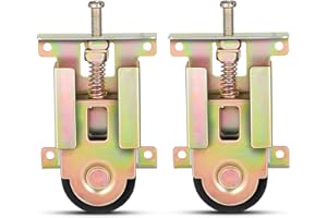 Hemobllo Lot De 2 Roulettes À Roulement À Billes Pour Portes Coulissantes Quincaillerie De Porte De Placard Poulie De Fenêtre Quincaillerie De Porte D'Armoire En Métal