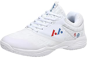 JiuQing Women's Badminton Shoes Lightweight Pickleball Tennis Sneakers Damping Non-Slip Cross-Trainers