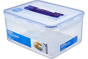 LocknLock PP Classic Aufbewahrungsbox luftdicht mit Griff & Ablaufgitter| 6,5L | 29,5 x 23 x 13,8 cm | 100 % luft- und wasserdichter Vorratsbehälter mit Deckel | Gefrierfeste Aufbewahrungsdose