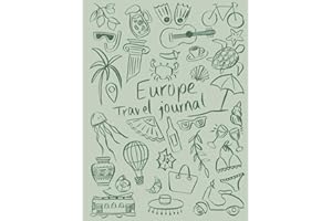 Europe Travel Journal: Large Green Cover