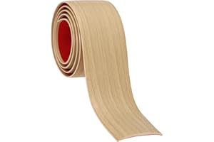 PATIKIL Self Adhesive Floor Transition Strip 50 mm x 1 Meters, Vinyl Laminate Floor Flat Divider for Joining Floor Gaps Doorways Carpet Cover Floor Tiles Oak