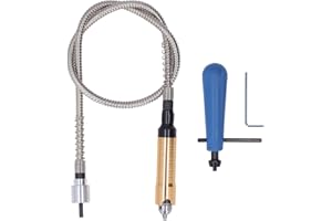 NIMOMO Biegsame Welle, Flexible Bohrwelle Verlängerung Biegsame Welle Verlängerungaufsatz Mit 0.3-6.5mm Spannbereich, Flexible Bohrmaschinenwelle Flexible Welle Für Elektrische Bohrmaschinen Rotationsmühle