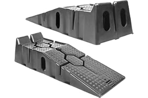 JOMAFA Par de Rampas de plastico para levantar coche, capacidad 2.5 toneladas (2500kg)