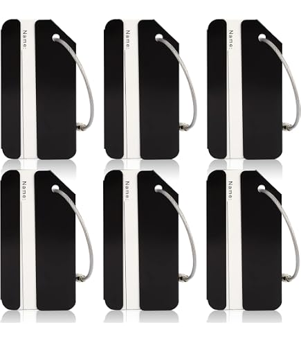 WYOMER 200-Pack Clear Plastic Luggage Tag Holders With Loops — ID Card Badge Holders, Waterproof, Resealable, For Travel & Events