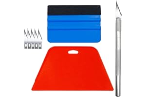 DOLASO 8 Pcs Vinyl Wrap Tools Kit, Wallpaper Smoother Tool for Peel and Stick Wallpaper, Wallpaper Tools for Vinyl Wrap, Including Scutter, Replace The Blade and Smoother, Car Wrapping and Contact Paper