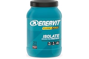 Enervit Pure-Pro Proteine in Polvere Isolate Whey Protein Grass-Fed Gusto Cacao,100% Proteine del Siero del Latte, Concentrato con Vitamina B6, Carica Proteica Post Workout, con Vitamina B6, 630 g