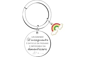 KJKJKJ Regalo Maestre Portachiavi Regalo Maestra portachiavi insegnante fine Anno Regalo Maestra Portachiave Maestre Idee Regalo idee regalo insegnanti Regalo Maestra Asilo Elementare Medie