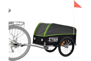 PAPILIOSHOP ITER Rimorchio carrello carrellino bici per trasporto cose materiali