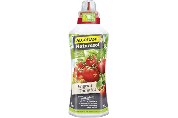 Algoflash NATURASOL Engrais Liquide Tomates 1 L, UAB, ALBIOTOM1