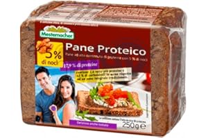 SHOPPINGDAY Pane Proteico Keto Low Carb Chetogenico Proteic Bread Solo 7,5g di Carboidrati per 100 g di Pane (Pane Proteico Alle Noci)