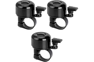 BERFGT 3 Pcs Bike Bell, Bicycle Bell, Bike Bell Adult, Cycle Bell, Micro Scooter Bell, Bell for Bike, Bell Aluminum Loud Crisp Bell Accessories Easy Installation for Rolling Walkers