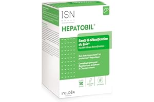 ISN - Hepatobil® - Complément alimentaire à base de plantes - Favorise la Détoxification du Foie - Contribue à Améliorer la Digestion - Cure 30 jours