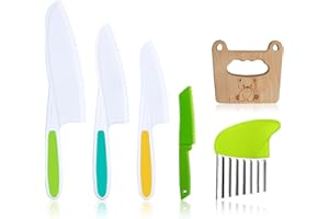 Hotut Set di Coltelli da Cucina per Bambini - 4 Pezzi per Frutta e Patate