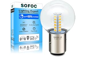 SOFOC BA20D Bulb S2 LED Motorcycle Headlight Warm White 6V 12V 24V Compatible 6-30V AC/DC 2W G40 1:1 Design With The Original Halogen Lamp 1Pcs