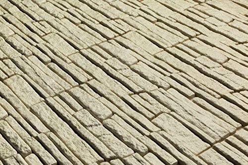 1 m2 EPS Dekorsteine Wand Steinplatten Bruchsteine Riemchen, ROCK BEIGE - 3