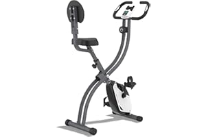 Ultrasport F-Bike Folding Exercise Bike 286 lbs Capacity, Extra Silent with Relax Foam Seat I Exercise Bikes for Home Use, Exercise Bike Foldable, Indoor Bike, Stationary Bike