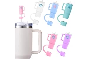 runrayay Bouchon de Paille pour Stanley Cup, Bouchon de Paille en Silicone 5Pcs Compatible avec Les Verres Stanley 30 et 40 onces, Bouchon de Paille de Paille 10 mm pour Les Accessoires Stanley Cup