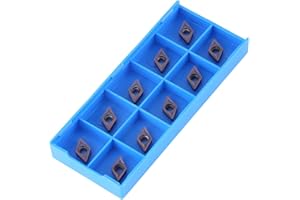 OUMEFAR 10 piezas de insertos de puntas CNC de carburo cementado insertos de cuchilla de pala para máquina de corte de torno DCMT11T304 VP15TF