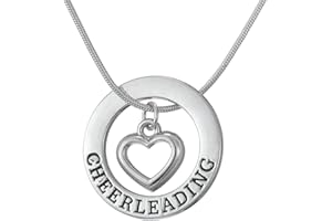 TEAMER Love animadora colgante Cheer animadora collar regalos joyería para las niñas adolescentes mujeres