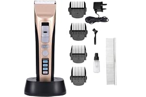 ZEKUIOP Pet Grooming Clippers, Professional Electric Pet Hair Grooming Clippers Kit, Low Noise Dog Grooming Clippers Rechargeable Dog Cat Shaver, Pet Hair Trimmer for Thick Coats Small Dog All Pets